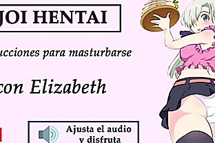 JOI hentai con Elizabeth, del anime ''los 7 pecados capitales'', en español.