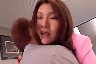 Missionary penetration delight for Maria Fujisawa during couch sex - More at hotajp com
