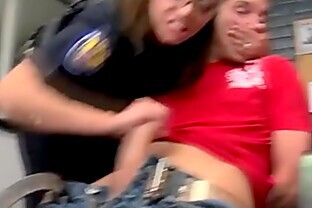 Police femdom milfs in group tugging