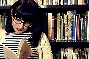 Girls Out West - Hairy lesbian girls in book store