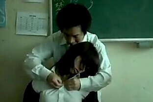 Japanese Professor Gets Groped By Students