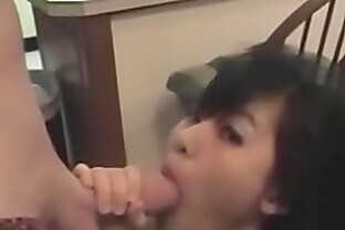International Student from Japan worships cock