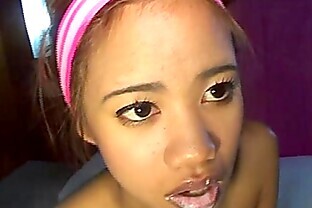 Cum shot for Thai teen Tia 18