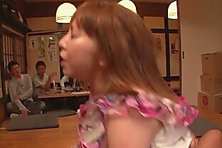 Minami Kitagawa foursome ends in an asian cum facial