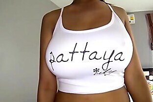 Big breasted Asian girl loves foreigner cock