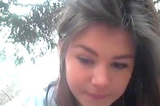 Brunette girlfriend doing Webcam