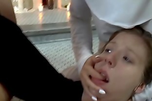 Dildo wielding fetish nun