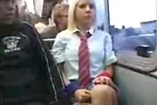 Armpit Pigtails Rubbing at Train