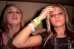 lollipop lesbian sex in spring break limo