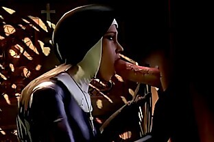 Black Nun with Lollipop Wedding