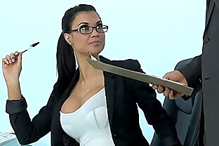 Sexy Milf Jasmine Jae plays the office slut addicted to hard cock 8 min