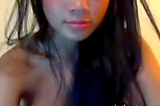 Cambodian Kay from  Fingers her Pussy and Fucks her Ass on Webcam 15 min