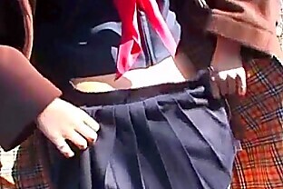 Japanese teen licked and fucked outdoor uncensored 8 min