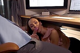 Horny Secretary Blowjob Dick Boss and Pussy Fuck in the Office 9 min