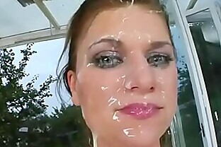 5 cumshots too much for babe 5 min