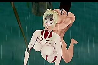 attack on titan female titan fucking with eren titan / imvu 28 min